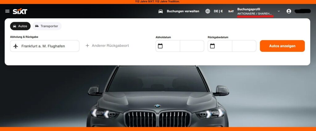 Sixt Aktionärsrabatt 15% als Sachdividende